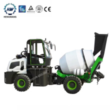 HW supply self loading mobile rotating cement concrete mixer truck for self propelled